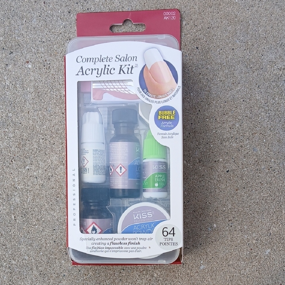 KISS ACRYLIC NAIL SET 64 TIPS